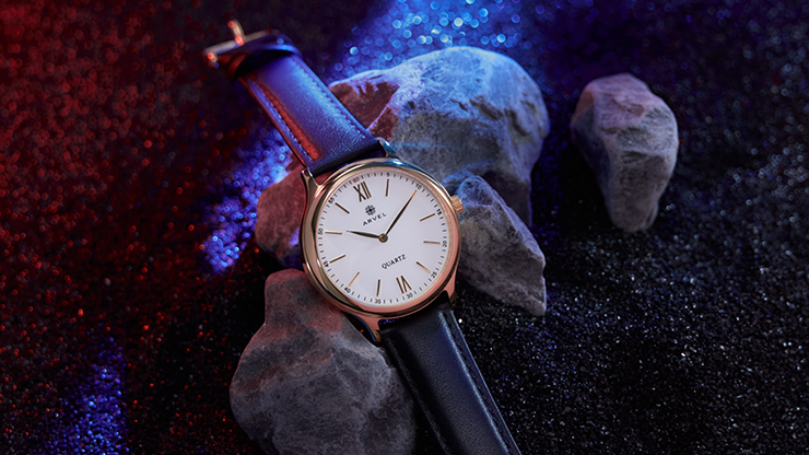 Iarvel Watch - Gold Watchcase White Dial | Merchant of Magic