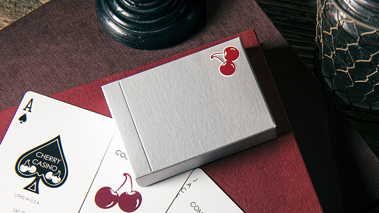 Cherry Casino House Deck (McCarran Silver) Playing Cards by Pure