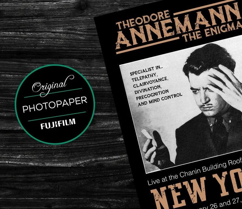Annemann The Enigma - Professionally Printed Poster 12 x 9 Inches - Merchant of Magic