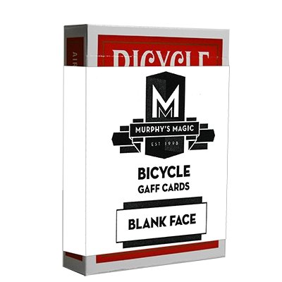Blank Face Bicycle Cards (Red) - Merchant of Magic