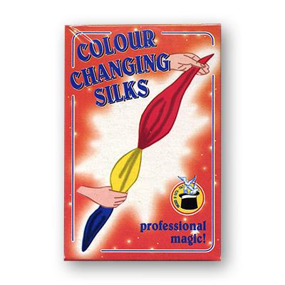 Color Changing Silks 4 color silks 12" (red/yellow box) by di Fatta - Merchant of Magic