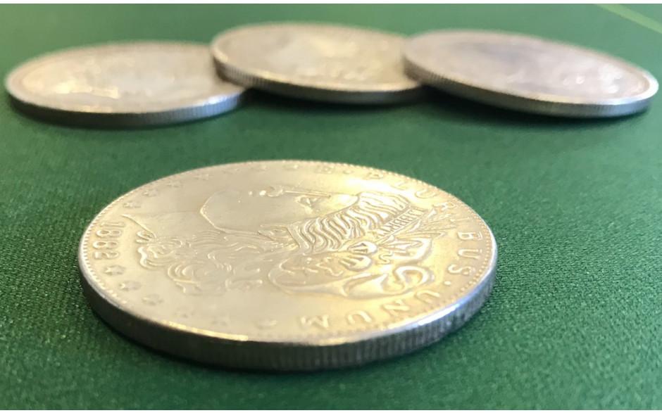 Complete Morgan Dollar Coin Magic Set - Merchant of Magic