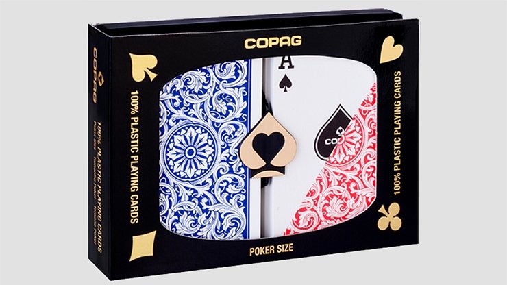 Copag Copag Bridge Size Jumbo Index 1546 Spielkarten (grün Burgund Setup Poker Cards