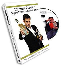 Etienne Pradier Signed Card in Sealed Bottle, DVD - Merchant of Magic