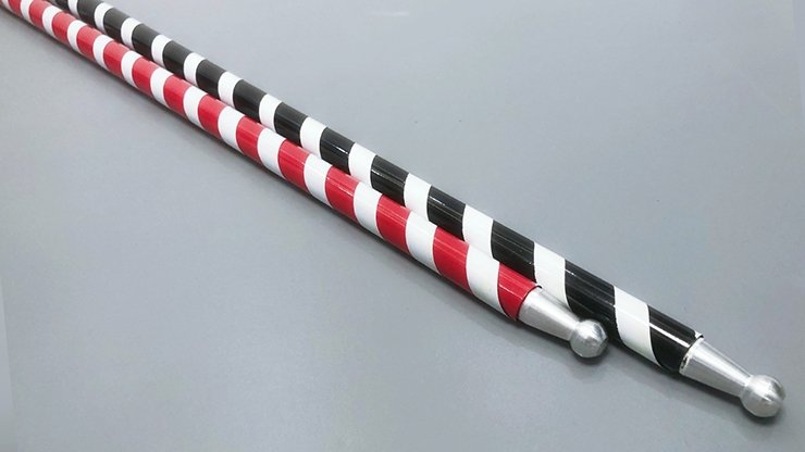 The Ultra Cane (Appearing / Metal) Red/ White Stripe by Bond Lee - Trick - Merchant of Magic