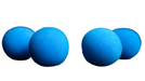 Sponge Balls 4 x Blue 1 inch