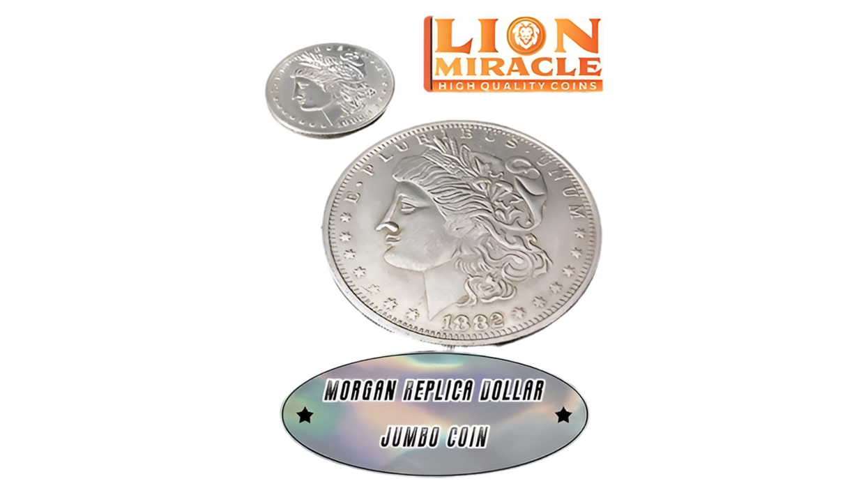 Morgan Replica Dollar - JUMBO by Lion Miracle - Merchant of Magic Magic Shop
