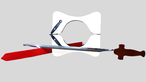 How to do the sword through neck illusion trick