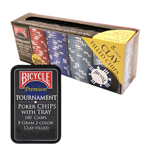 Bicycle Clay Poker Chip Set: 100 Count