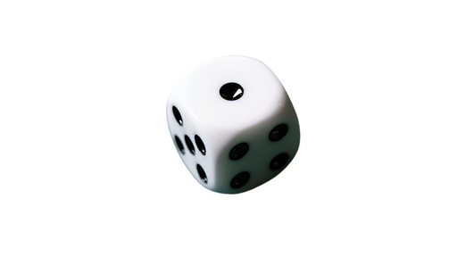 White die for mental dice trick