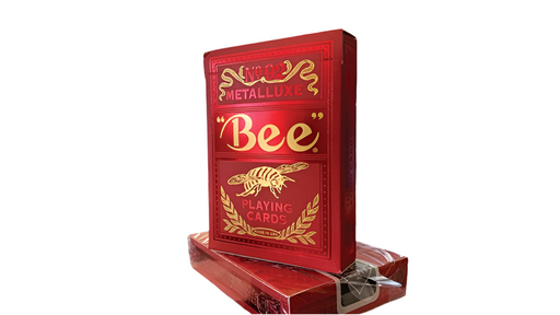 Bee Red MetalLuxe Playing Cards by US Playing Card