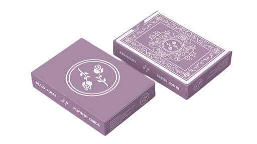 Black Roses Lavender (Marked) Edition Playing Cards