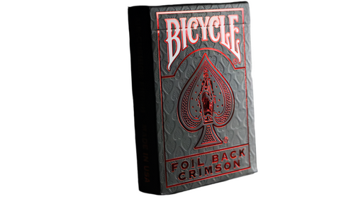 Bicycle Rider Back Crimson Luxe (Red) Version 2 by US Playing Card Co