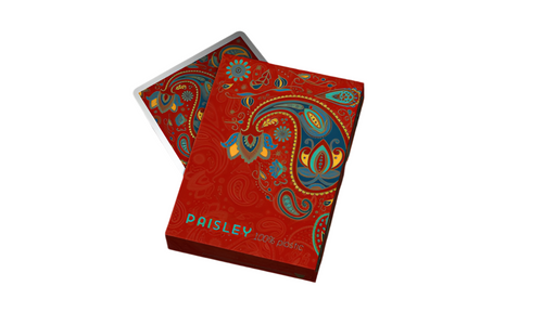 Paisley design playing cards for magicians