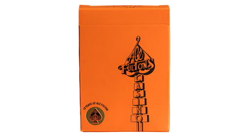 Ace Fulton 10 Year Anniversary Sunset Orange Playing Cards