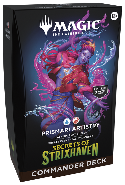 Magic The Gathering : Secrets of Strixhaven Commander Deck - Prismari Artistry - Merchant of Magic Magic Shop