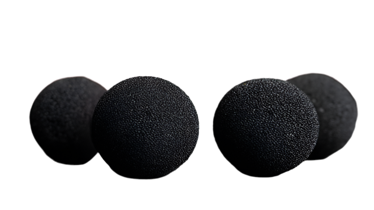 Sponge Balls 4 x Black 1 inch