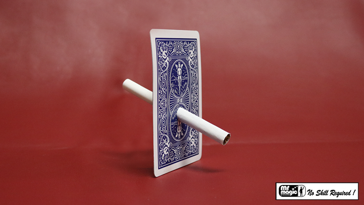 Cigarette Through Card - Bicycle Back by Mr. Magic 