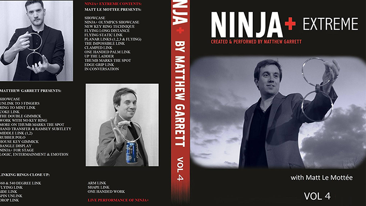 Ninja+ Deluxe SILVER (Gimmicks & Online Instruction) by Matthew Garrett 