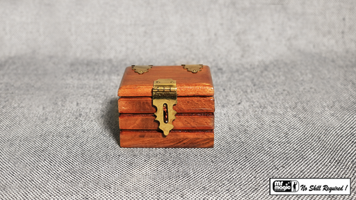 Quarter Go Box (Teak) by Mr. Magic 