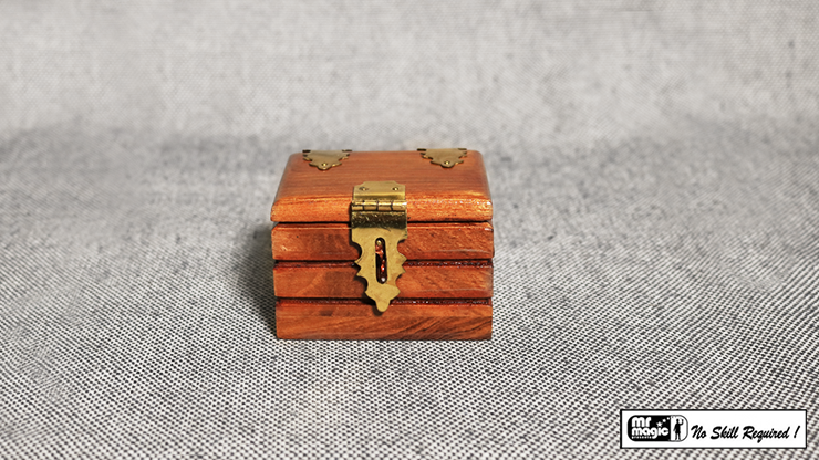 Quarter Go Box (Teak) by Mr. Magic 