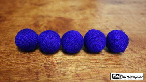 Crochet 5 Ball combo Set (1"/Blue) by Mr. Magic 