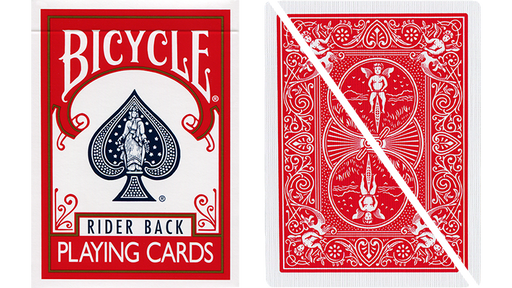 Split Pop Eyed Popper Deck Bicycle (Red)