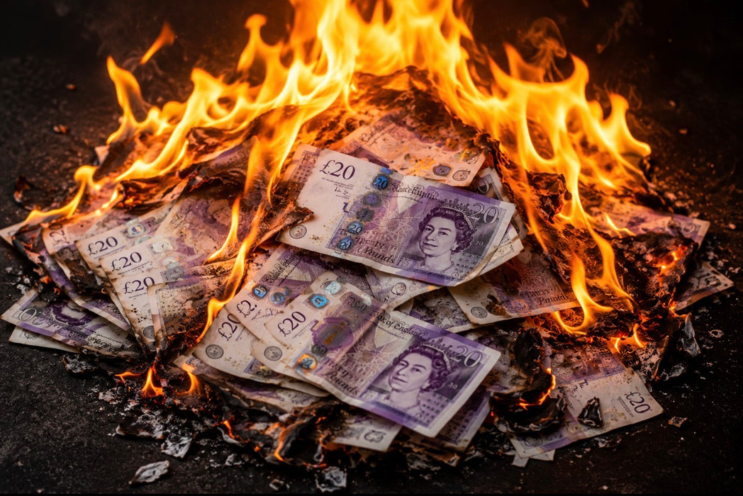 Flash Paper £20 Notes
