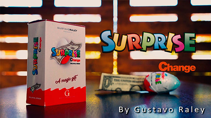 Surprise Change (Gimmicks and Online Instructions) by Gustavo Raley 