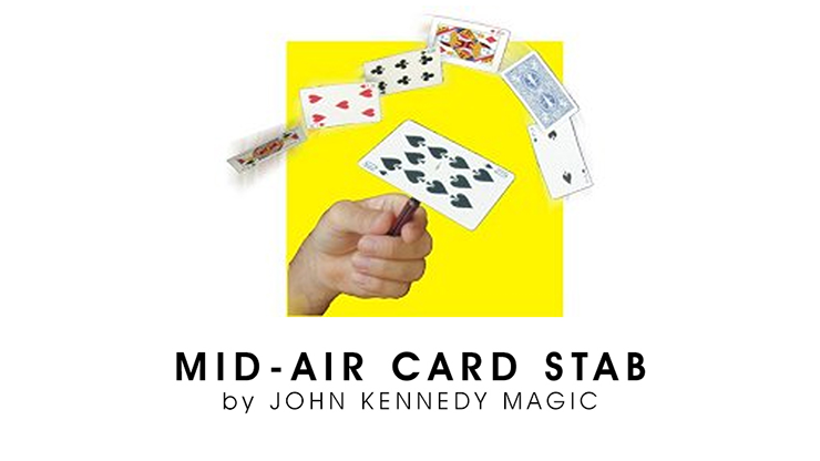 Mid-Air Card Stab (Gimmicks and Online Instructions) by John Kennedy Magic 