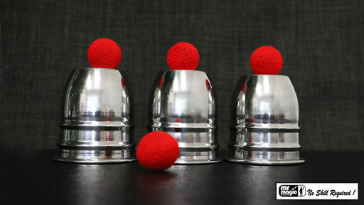 Cups & Balls with Chop Cup by Bazar de Magia - Brass Cups & Balls with Chop Cup by Bazar de Magia - Brass