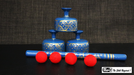 Indian Street Cups with Wand (Hand painted blue) by Mr. Magic 