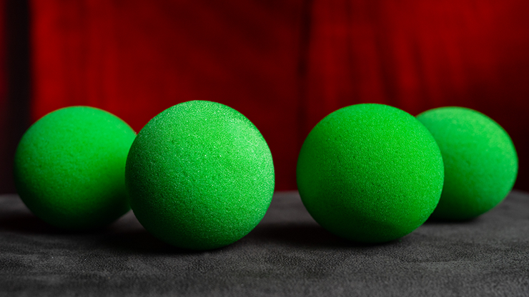 Magic Sponge Balls 4PK GREEN 3" by Murphy's Magic