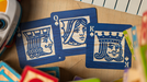 Alphabet Blocks (Blue) Playing Cards by Kings Wild Project