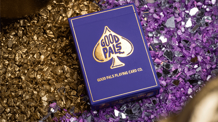 GILDED Good Pals Purple Foil Logo Playing Cards