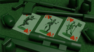 Army Men Playing Cards