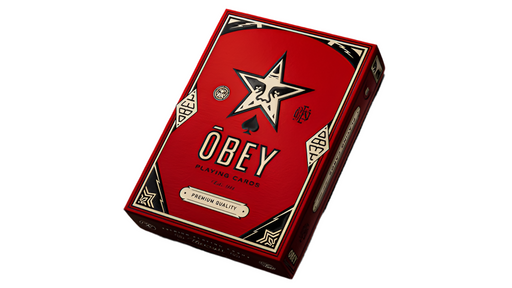 Obey Red Edition Playing Cards by theory11