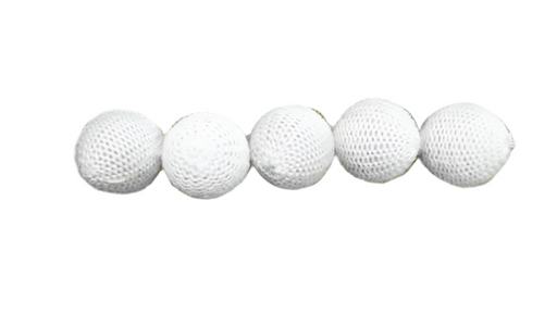 Crochet 5 Ball combo Set (1"/White) by Mr. Magic - Trick - Merchant of Magic Magic Shop