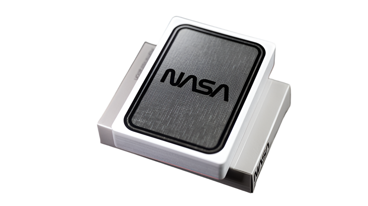 Silver Foil NASA Worm Playing Cards