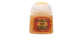 Cylindrical container labeled 'Cytadel Base Averland Sunset' on a white background