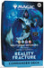 Magic: The Gathering Multiverse Reforged Reality Fracture Commander Deck box art, featuring a hooded mage casting magic against a blue cosmic background.