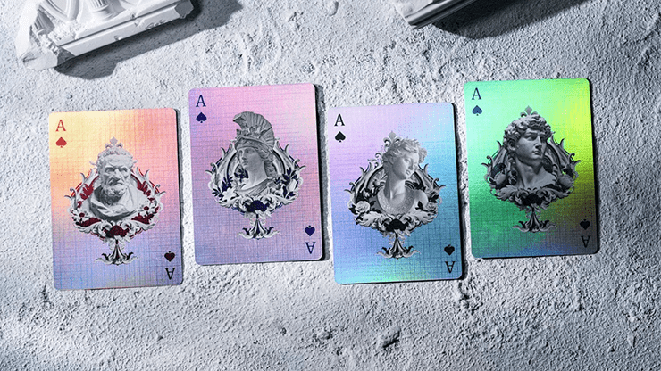 Alabaster Athena HOLO Playing Cards by TCC Fashion - Merchant of Magic