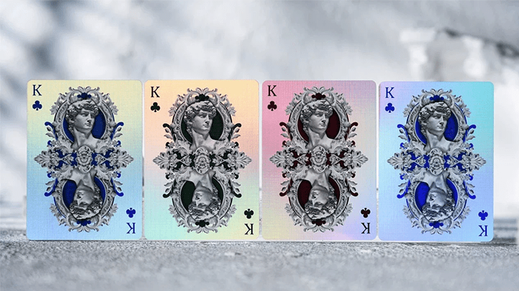 Alabaster Michelangelo HOLO Playing Cards by TCC Fashion - Merchant of Magic