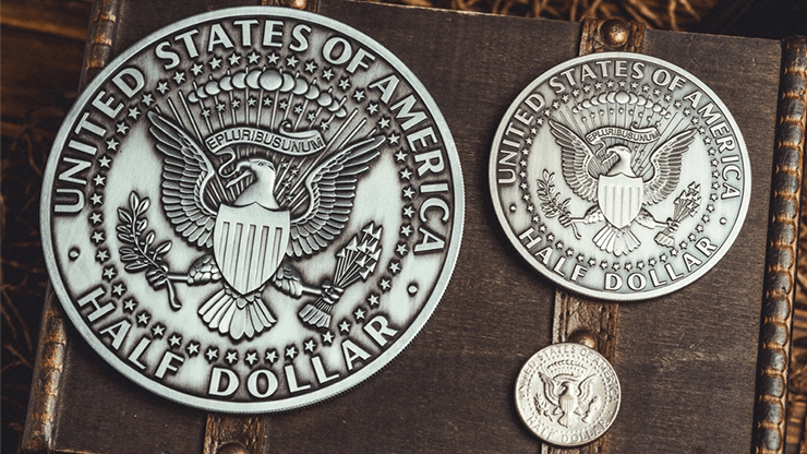 Bacon Jumbo Coin (Oversized Half Dollar) by Bacon Magic - Merchant of Magic