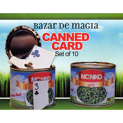 Canned Card (Red) ( Set of 10 Cans ) by Bazar de Magia 