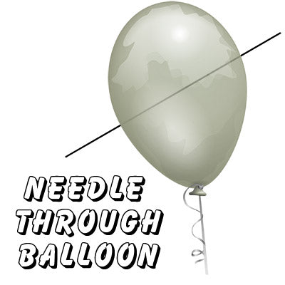 Needle Thru Balloon Professional (with 10 clear balloons) by Bazar de Magia 
