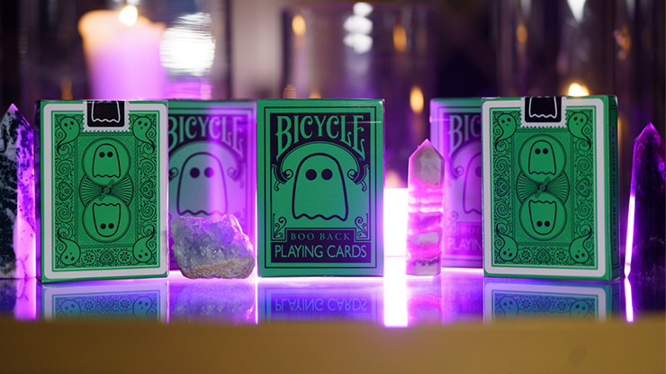 Bicycle Boo Back Playing Cards (Green) - Merchant of Magic