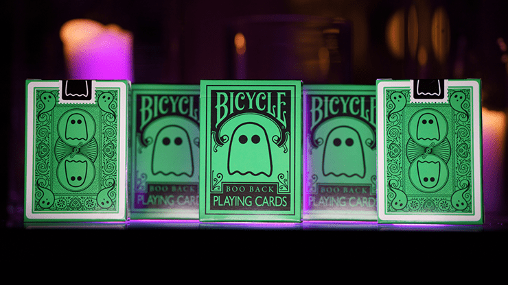 Bicycle Boo Back Playing Cards (Green) - Merchant of Magic