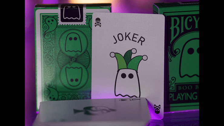 Bicycle Boo Back Playing Cards (Green) - Merchant of Magic