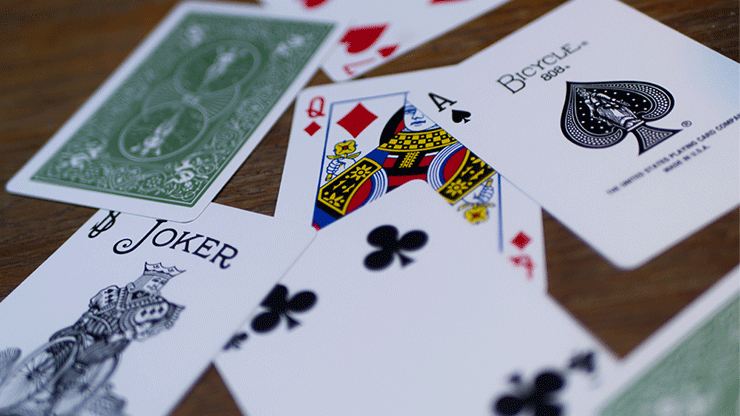 Bicycle Metallic Emerald Playing Cards - Merchant of Magic